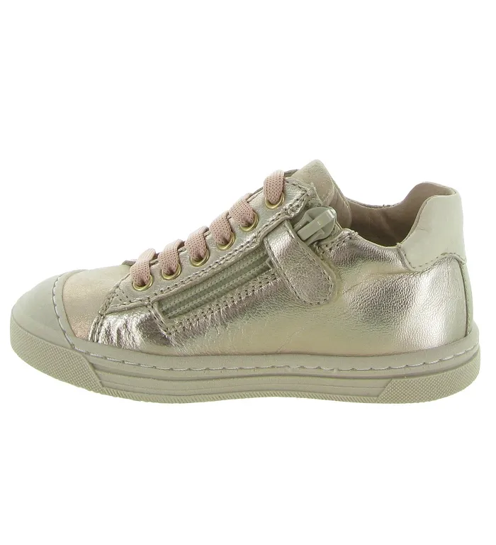 chaussures bebe du 18 au 27 -  - bebe fille - Cuir laminé - Bronze - Babybotte