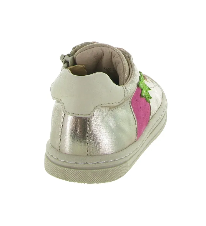 chaussures bebe du 18 au 27 -  - bebe fille - Cuir laminé - Bronze - Babybotte
